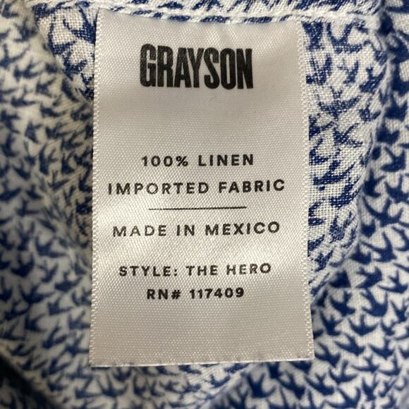 Grayson The Hero Linen Button down Women's XL - Picture 8 of 10
